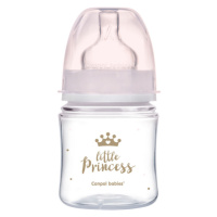 Canpol babies Kojenecká lahev se širokým hrdlem ROYAL BABY 120ml růžová