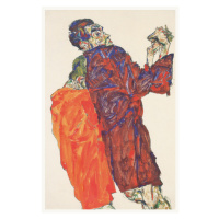 Obrazová reprodukce Man in a Green Shirt, Egon Schiele, 26.7 × 40 cm