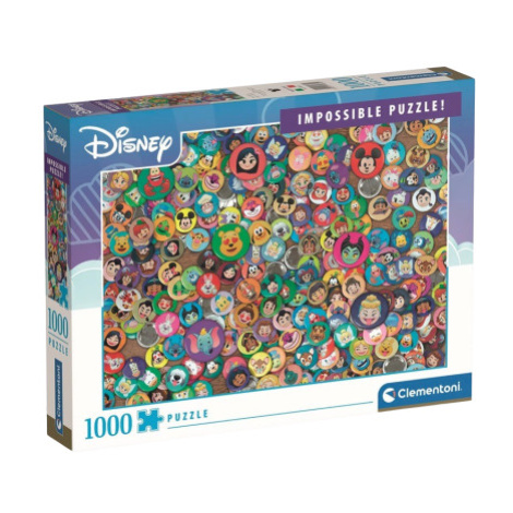 Clementoni - Puzzle 1000 Impossible Disney Classic