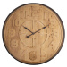 Nástěnné hodiny v dřevěném dekoru Antic Line, ø 80 cm