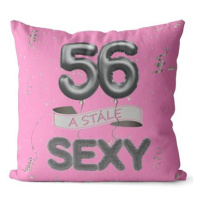 Impar polštář růžový Stále sexy věk 56