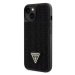 Pouzdro Guess Rhinestones Triangle Metal Logo kryt pro Apple iPhone 14 Black