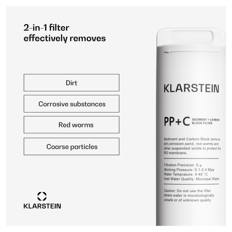 Klarstein PureFina PPC náhradní uhlíkový filtr / příslušenství