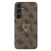 Kryt Guess GUHCS24LPGS4TDW S24 Ultra S928 brown hardcase Grip Stand 4G Triangle Strass (GUHCS24L