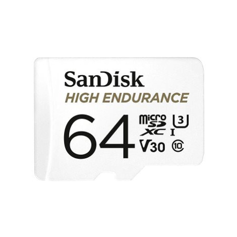 SanDisk MicroSDXC 64GB High Endurance Video U3 V30 + SD adaptér