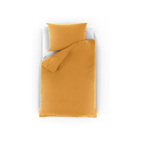 Kvalitex Francouzské mušelínové povlečení 1+2, 220 × 200, 70 × 90 cm žluté