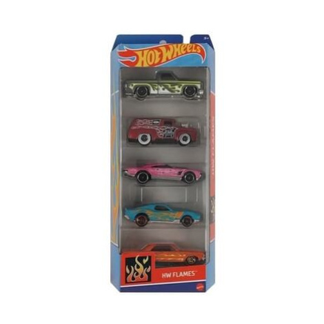 Hot Wheels Angličák 5ks - HW FLAMES Mattel