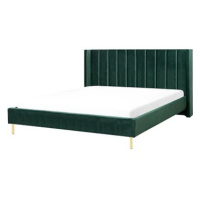 BELIANI postel VILLETTE 160 × 200 cm, sametová, zelená