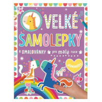 Velké samolepky a omalovánky pro malé ruce Jednorožci