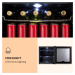 Klarstein Beersafe L Onyx, lednice, energetická třída E, LED, kovové mřížky, skleněné dveře, čer