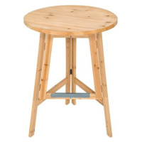Barový stolek z masivu 79 × 110 cm hnědý