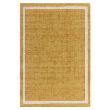 Okrově žlutý ručně tkaný vlněný koberec 200x300 cm Albi – Asiatic Carpets