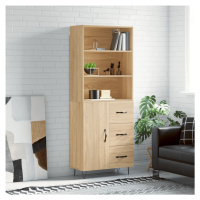 vidaXL Skříň highboard dub sonoma 69,5 x 34 x 180 cm kompozitní dřevo