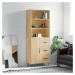 vidaXL Skříň highboard dub sonoma 69,5 x 34 x 180 cm kompozitní dřevo