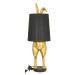 Dekoria Stolní lampa Gold Rabbit 74cm, 24 x 24 x 74 cm