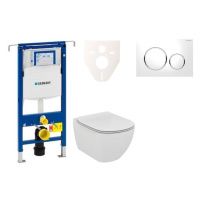 Cenově zvýhodněný závěsný WC set Geberit do lehkých stěn / předstěnová montáž+ WC Ideal Standard