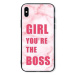 TopQ LUXURY iPhone XS pevný Girl Boss 48841