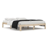 Rám postele masivní dřevo borovice 160 × 200 cm, 810375
