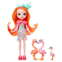 Enchantimals sunshine beach rodinka plameňáků florinda flamingo, mattel hrx85