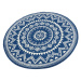 Hanse Home Collection koberce Kusový koberec Celebration 103442 Valencia Blue kruh - 200x200 (pr