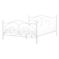 BELIANI postel DINARD 160 × 200 cm, kovová, bílá