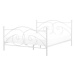 BELIANI postel DINARD 160 × 200 cm, kovová, bílá