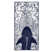 DecoKing Plážová osuška Žralok, 90 x 180 cm
