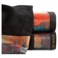 Bavlněný froté ručník s bordurou ANABELLA 50x90 cm, černá, 485 gr Eva Minge