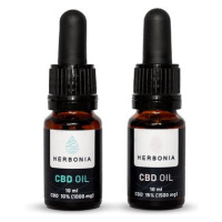 Herbonia Výhodný balíček pro pár, Varianta: 10% CBD Konopný olej 10 ml + 15% CBD Konopný olej 10