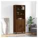 vidaXL Skříň highboard hnědý dub 69,5 x 34 x 180 cm kompozitní dřevo