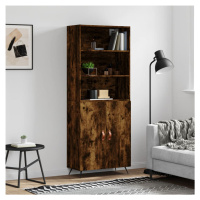 vidaXL Skříň highboard kouřový dub 69,5 x 34 x 180 cm kompozitní dřevo