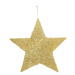 Dekoria Dekorace Golden Star 40cm, 40 x 1 cm