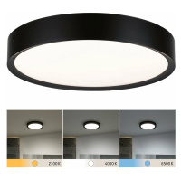 PAULMANN Selection Bathroom LED stropní svítidlo Tega IP44 CCT 230V 22,5W černá mat