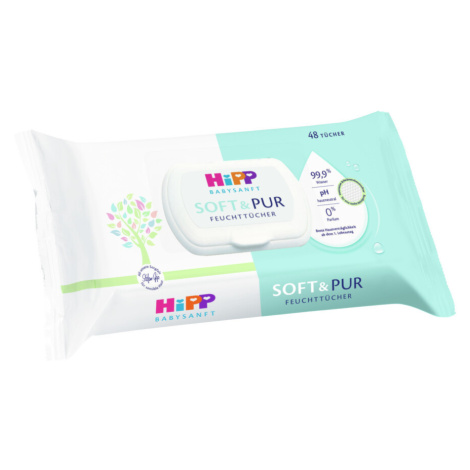 HiPP BABYSANFT Soft&Pur vlhčené ubrousky 48ks