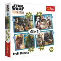 Puzzle 4v1 Mandalorian/Star Wars 28,5x20,5cm v krabici 28x28x6cm