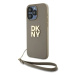 Kryt DKNY DKHCP15XPBSWSE iPhone 15 Pro Max 6.7" beige hardcase Wrist Strap Stock Logo (DKHCP15XP