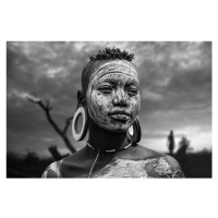 Fotografie Mursi face, Svetlin Yosifov, 40x26.7 cm