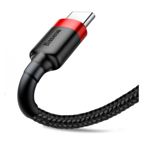 Datový kabel Baseus Cafule Cable USB for Type-C 2A 3m, červená-černá