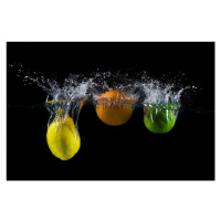 Fotografie Triple citrus splash, Stefan Mogyorosi, 40 × 26.7 cm