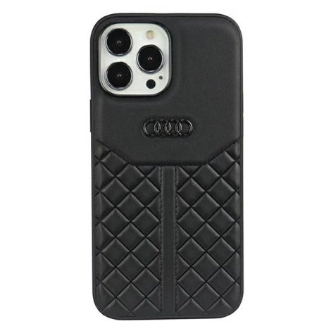 Kryt Audi Genuine Leather iPhone 13 Pro Max 6.7" black hardcase AU-TPUPCIP13PM-Q8/D1-BK (AU-TPUP