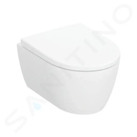 GEBERIT iCon Závěsné WC se sedátkem SoftClose, Rimfree, matná bílá 502.381.JT.1