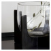 Skleněná váza s podstavcem výška 12,5 cm GRAVITY House Doctor - černá