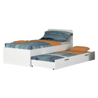 Studentská postel 90x200 se zásuvkou jarek - bílá