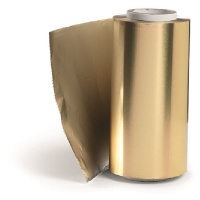 BraveHead Aluminium Foil - kadeřnický alobal na melír 8866 Gold - zlatý alobal, 100m, 15 mikro