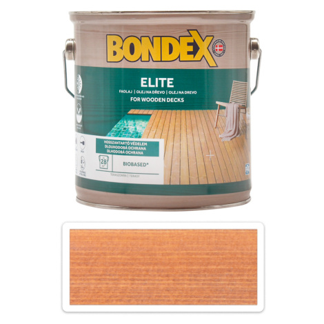 BONDEX Elite - odolný rychleschnoucí ochranný olej na dřevo v exteriéru 2.5 l Teak