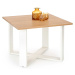 Konferenční stolek CRUSS dub zlatý/bílá
