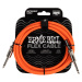 Ernie Ball Flex Instrument Cable 10'  Orange