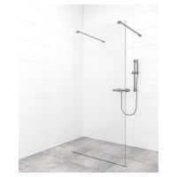 Sprchová zástěna Walk-in 80 cm SAT v barvě profilu Gun metal SATBWI80MRZAVGM