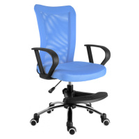 Dětská židle s podnoží BUCK  –⁠ látka, více barev Světle modrá