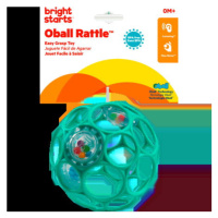 OBALL Hračka Oball RATTLE 10 cm, tyrkysová